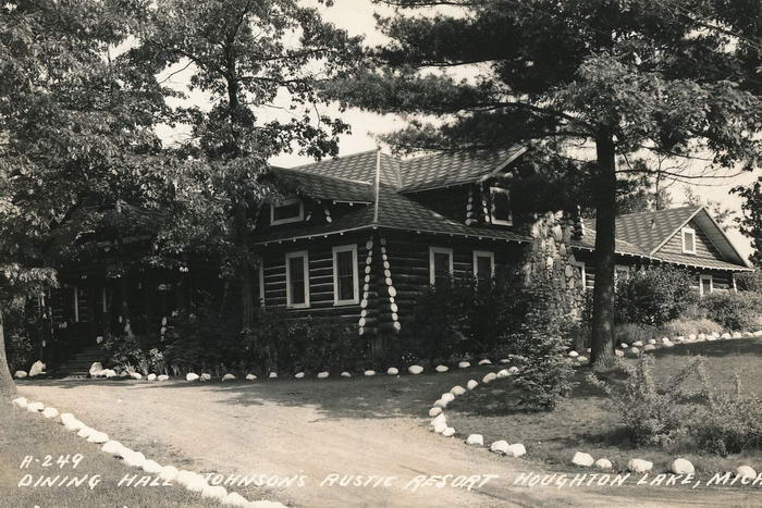 Dining Hall Johnsons Rustic Resort Houghton Lake (newer photo)